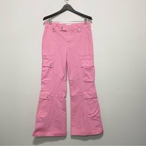 BDG Urban Outfitters Bubblegum Pink High Rise Wide Leg Cargo Pants